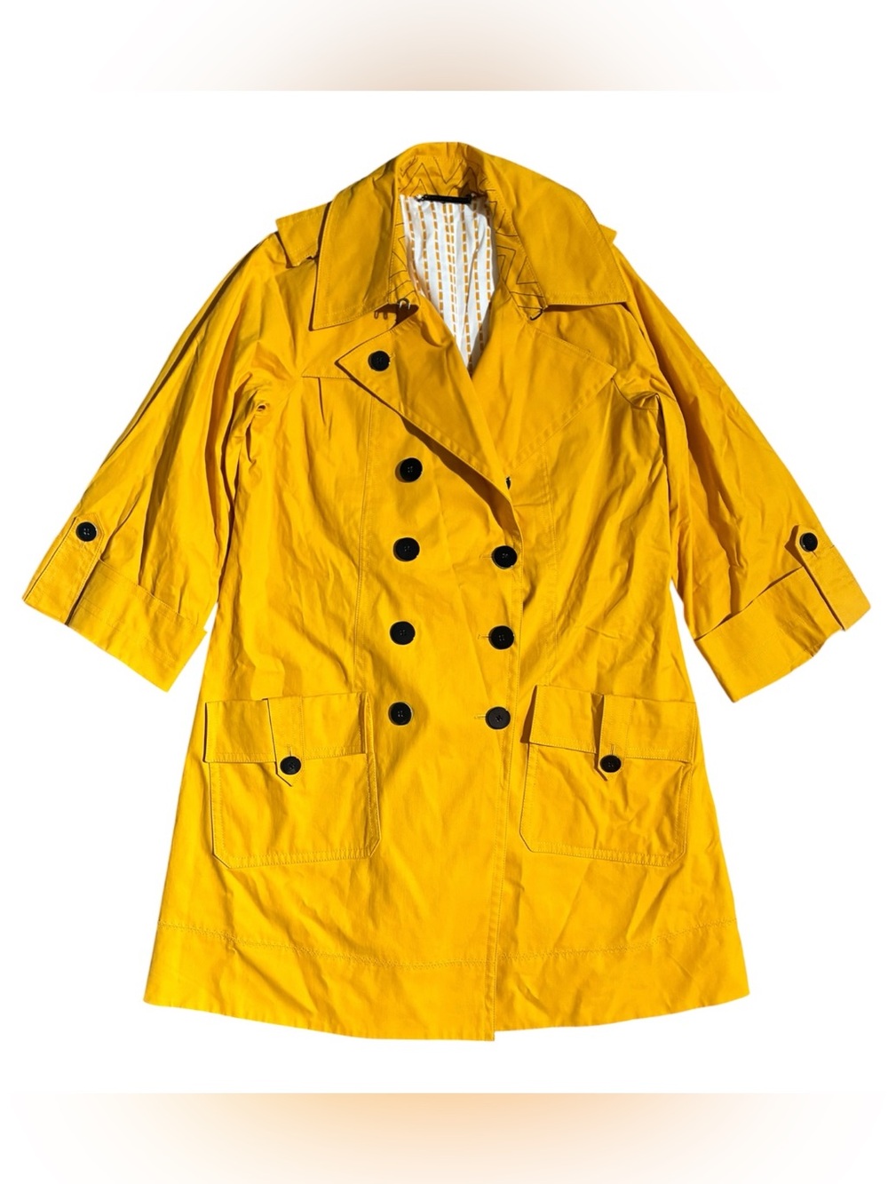 Diane von Furstenberg Lina Lamonte Coat Yellow